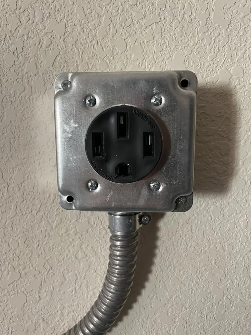 NEMA 14-50 outlet installed for Electrical Panel Upgrade in Kemah